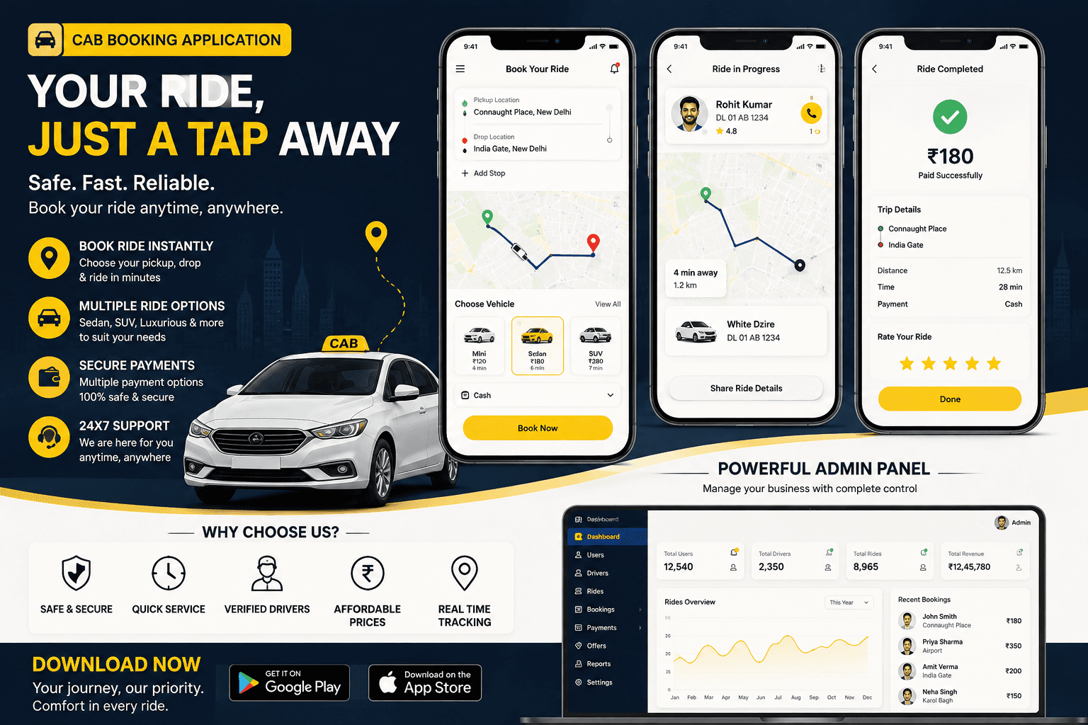 Our Cab Booking Application